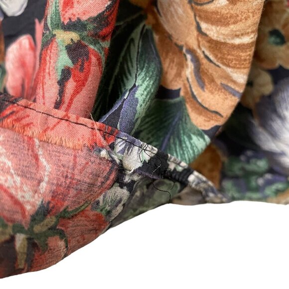 Vintage Floral Skirt XS Midi Full Tea Skirt By St. Michael Made in Germany Visco - Picture 15 of 15